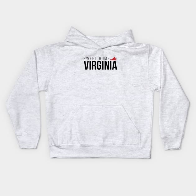 Sweet Home Virginia Kids Hoodie by Novel_Designs